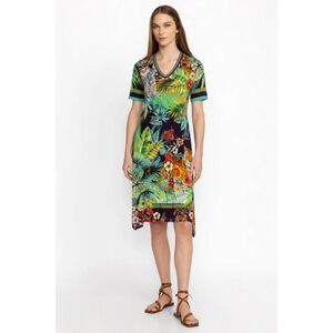 Johnny Was Janie V-neck Swing Dress Size XL